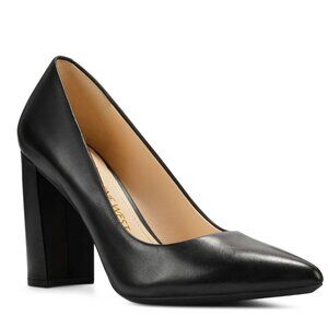 NWOT Nine West Astoria Pumps Genuine Black Leather
